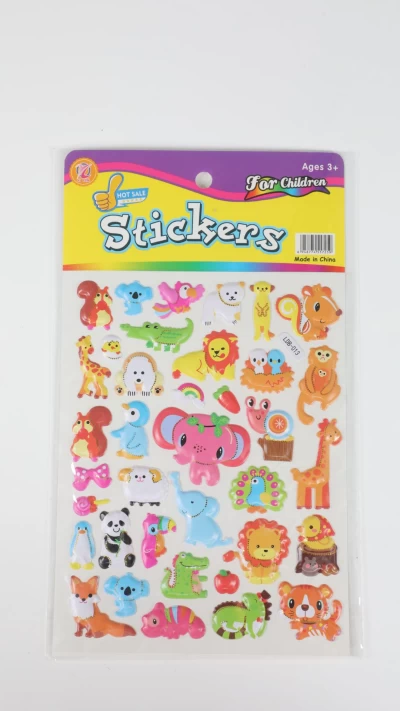 استیکر پشت سفید مدل حیوانات