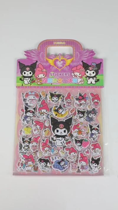 استیکر دو برگه ای طرح کرومی