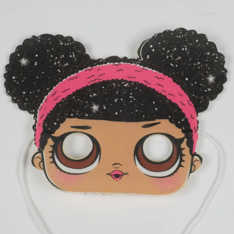 ماسک پارچه ای دختر مو مشکی