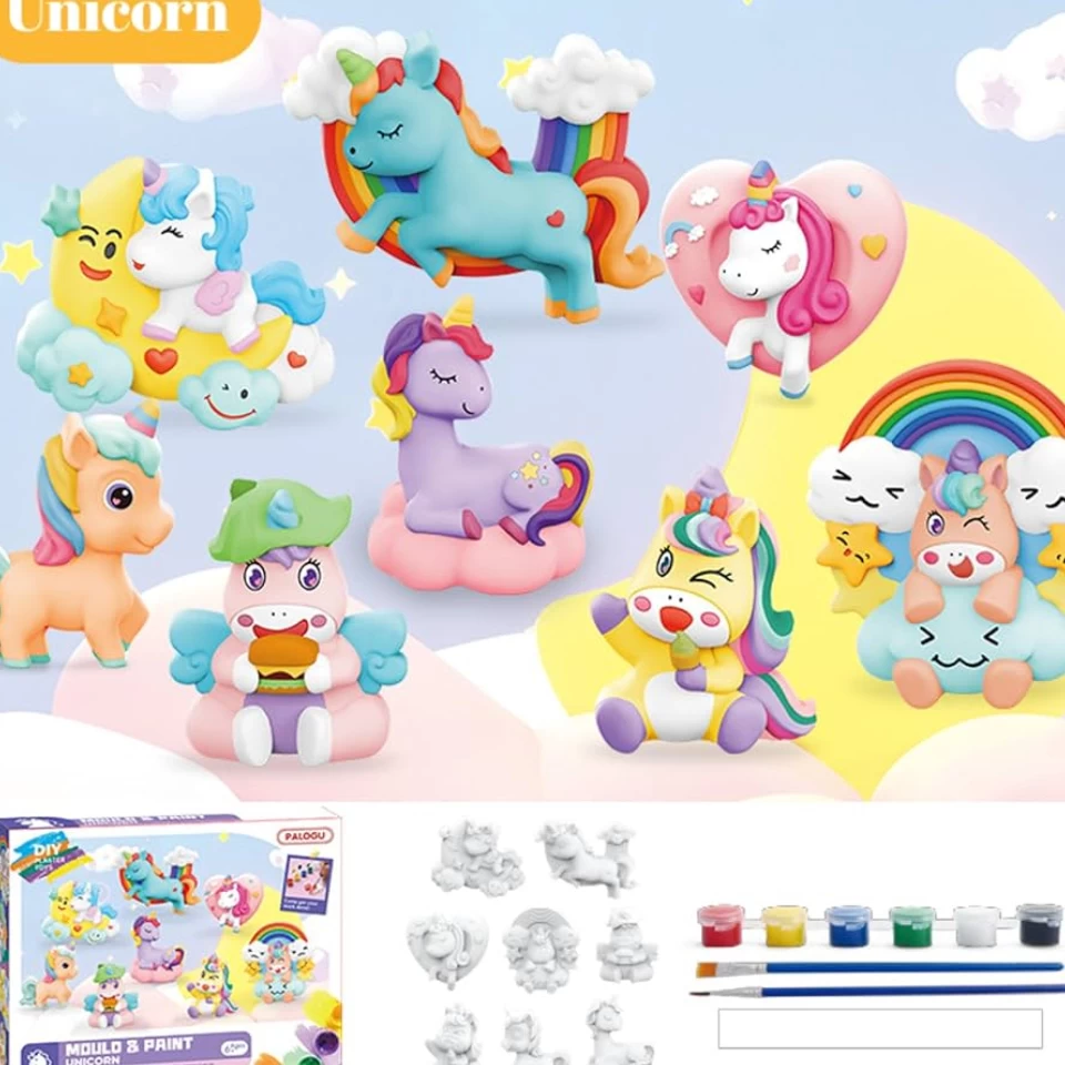 ست مجسمه رنگ آمیزی یونیکورن
