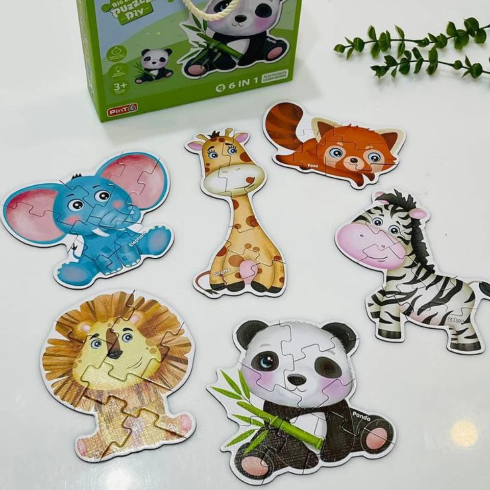 پازل 1*6 جعبه دار: حیوانات جنگل