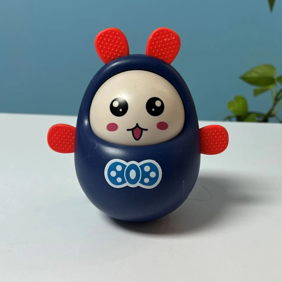 جغجغه تعادلی خرگوشی دندونی سرمه ای ( ایراددار)