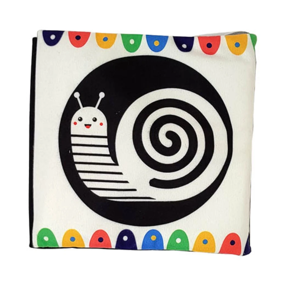 کتاب سیاه و سفید ( حلزون: زمینه مشکی)