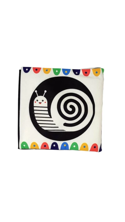 کتاب سیاه و سفید ( حلزون: زمینه مشکی)