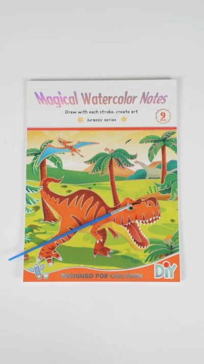 دفتر آبرنگی بزرگ دایناسور