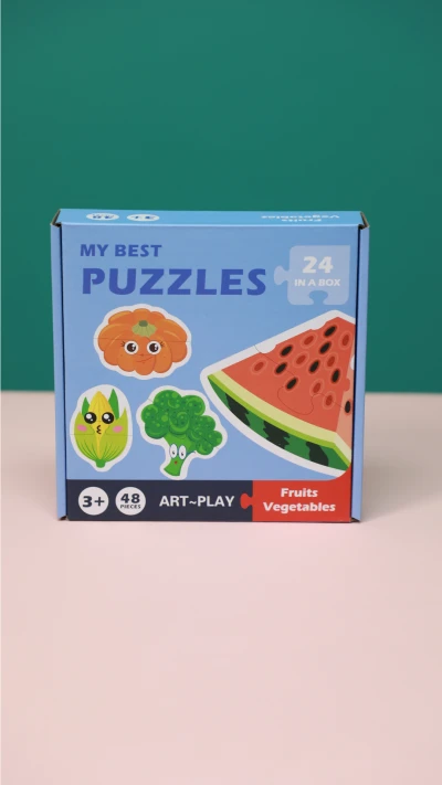 پازل دوتکه میوه و سبزیجات