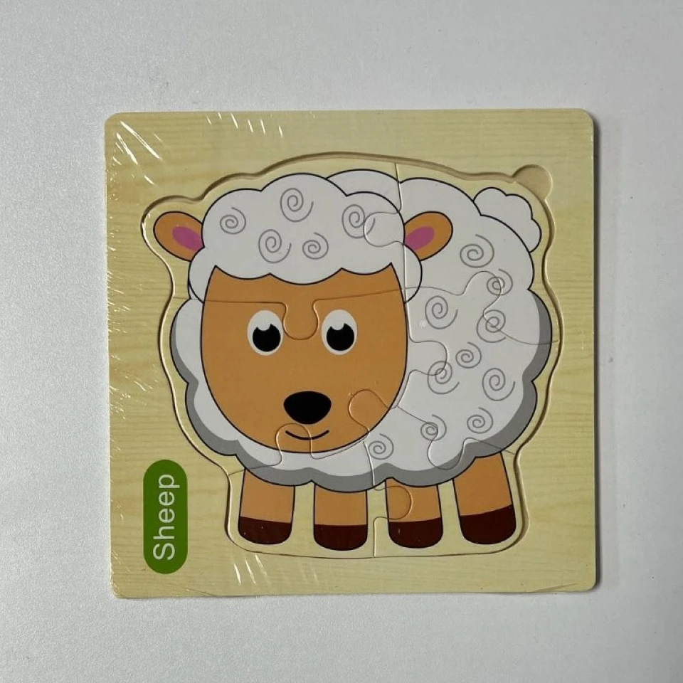 پازل چوبی گوسفند