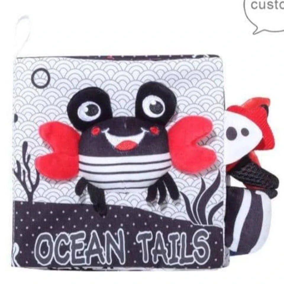 کتاب حسی سیاه و سفید مدل خرچنگ