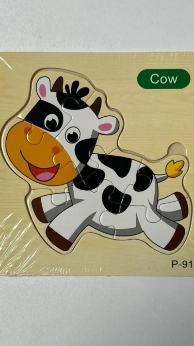 پازل چوبی گاو