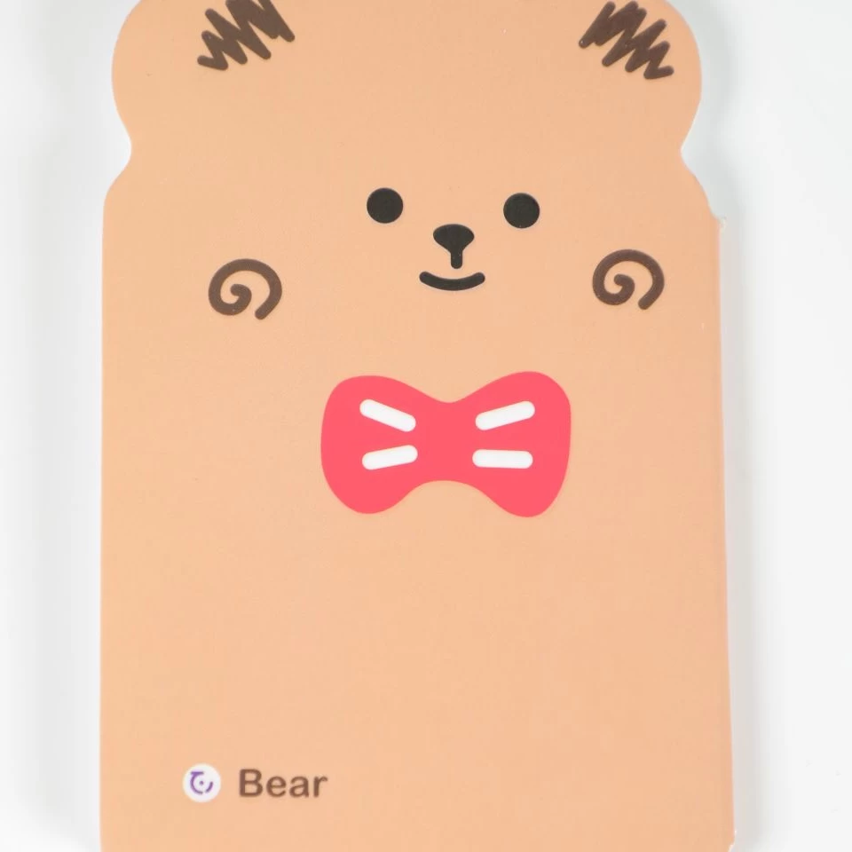 دفتر یادداشت حیوانات مدل خرس پاپیونی