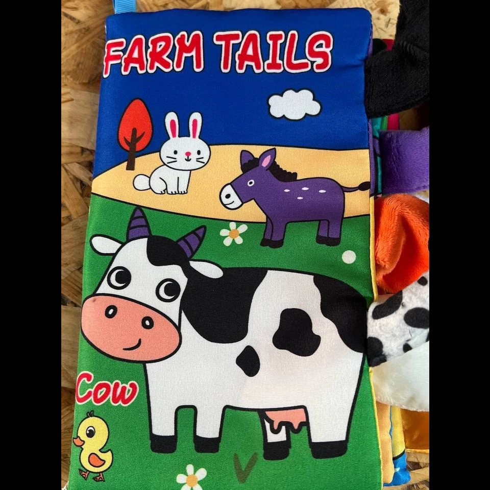 کتاب حسی مستطیلی مزرعه گاوی