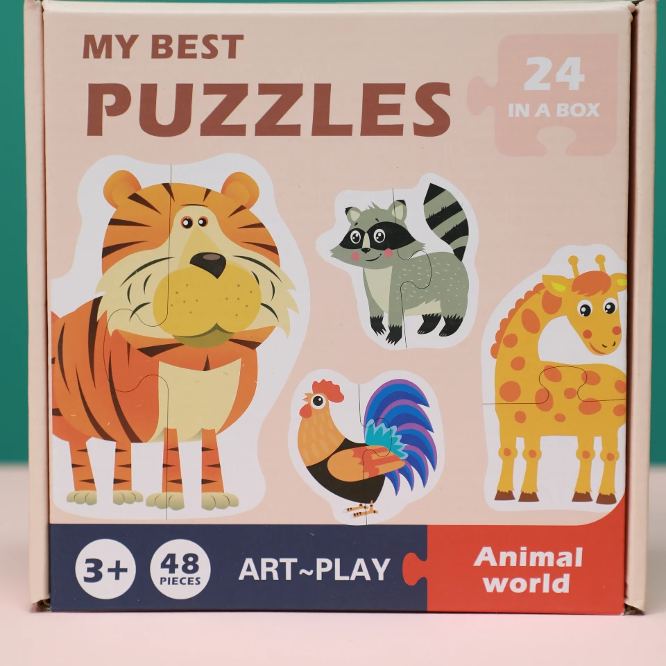 پازل دوتکه حیوانات