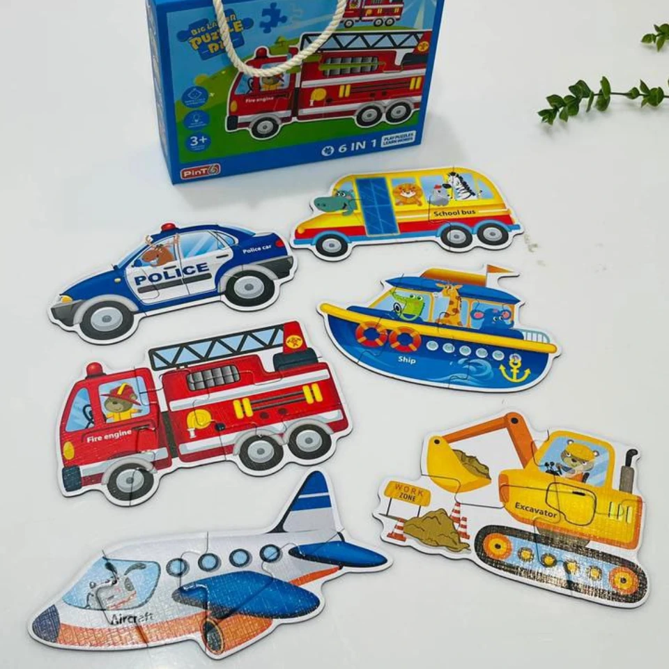 پازل 1*6 جعبه دار:  وسایل نقلیه