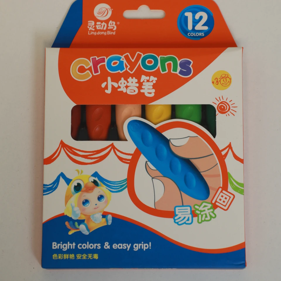 مدادشمعی 12 رنگ جعبه ای