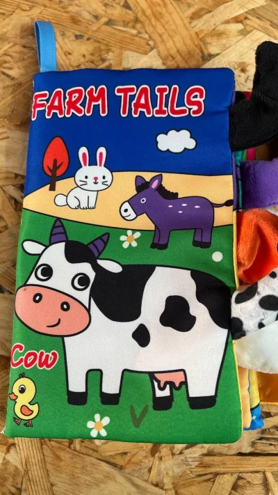 کتاب حسی مستطیلی مزرعه گاوی