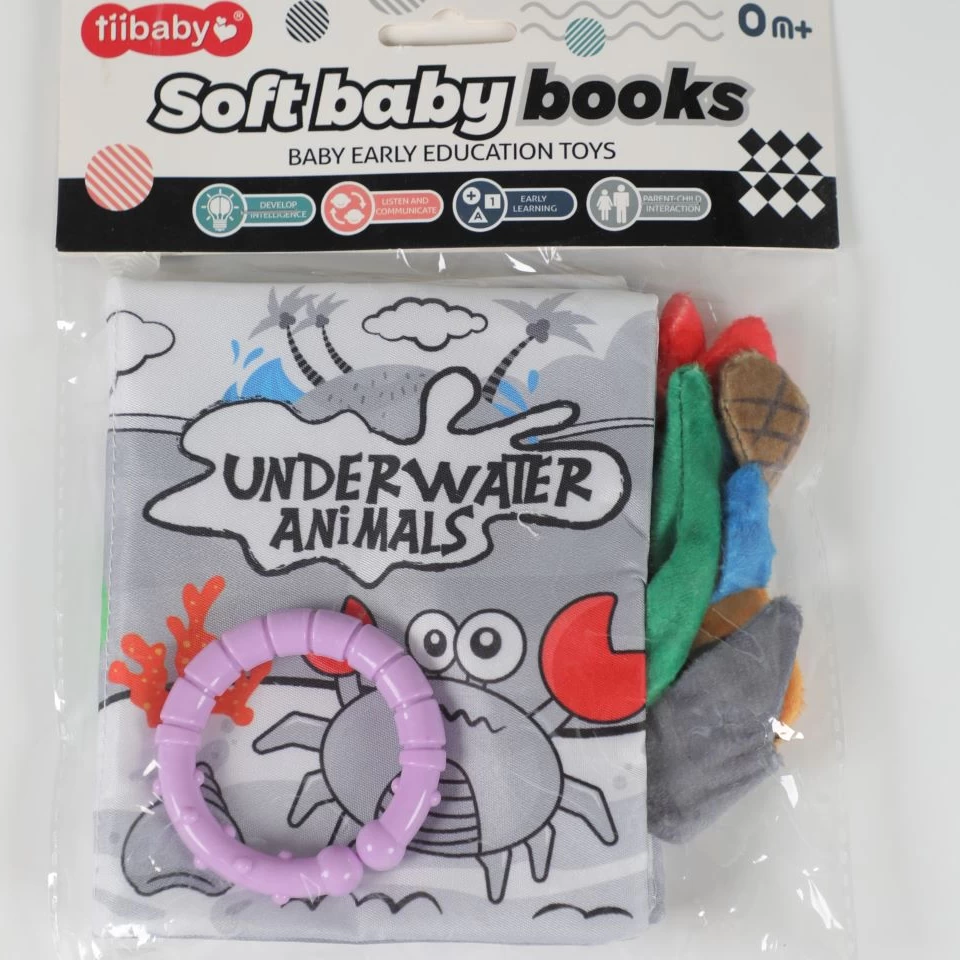 کتاب حسی دسته دار حیوانات زیر دریا