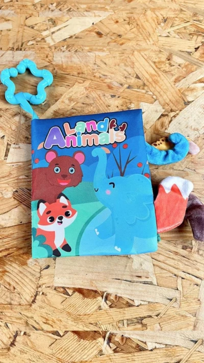 کتاب حسی مربعی حیوانات جنگل