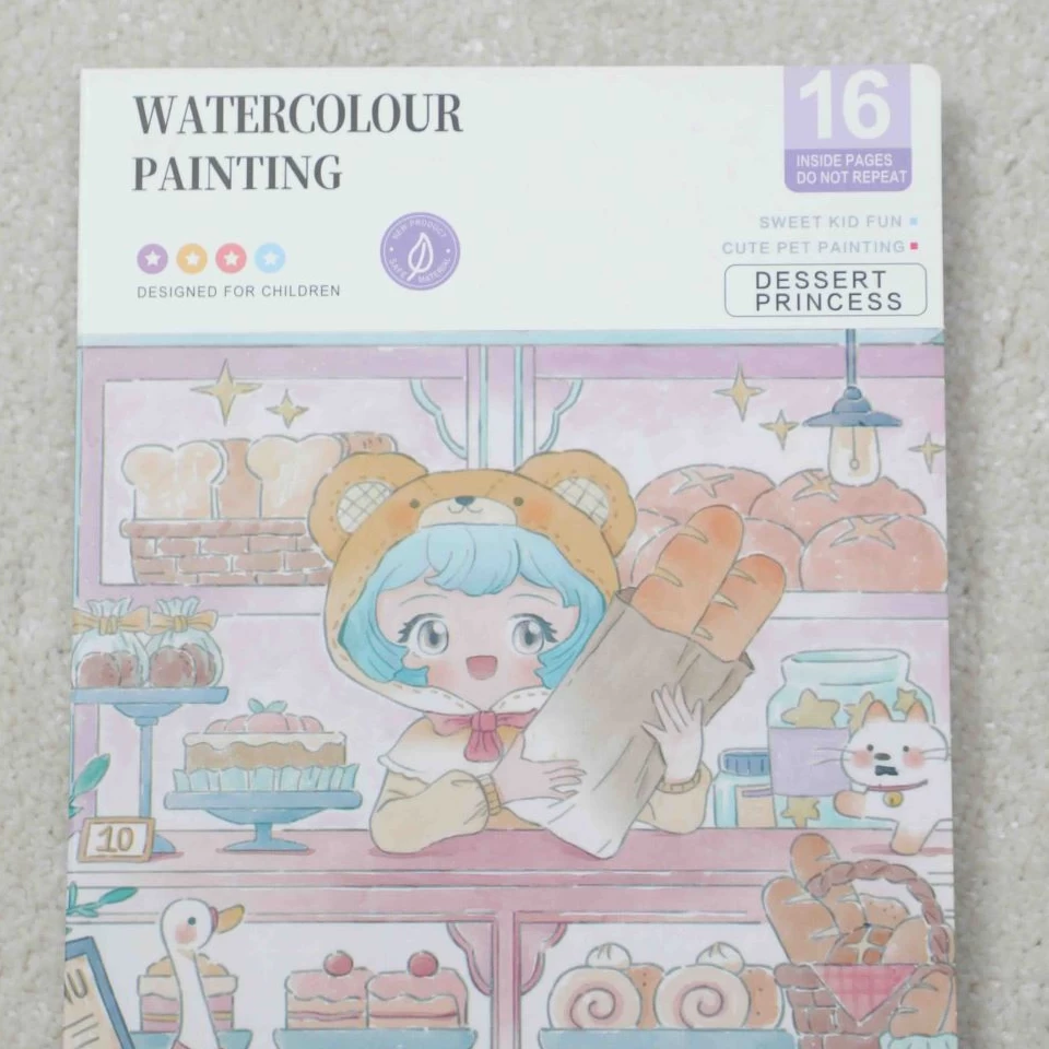 دفتر آبرنگی پالت دار دختر نانوا