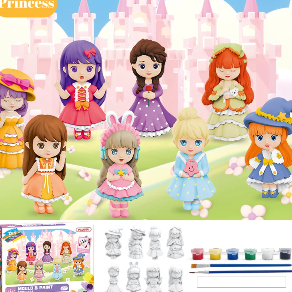 ست مجسمه رنگ آمیزی پرنسس