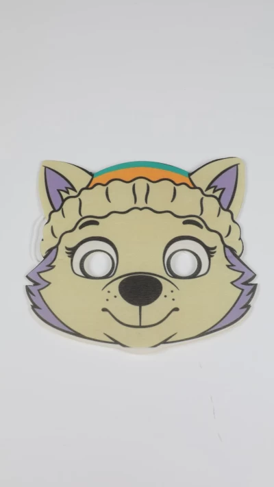 ماسک پارچه ای سگ کرم