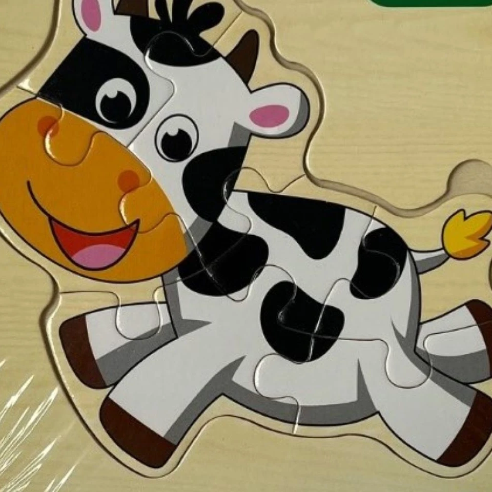 پازل چوبی گاو