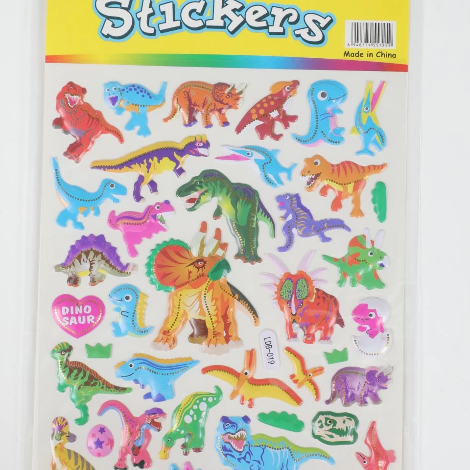 استیکر پشت سفید دایناسور