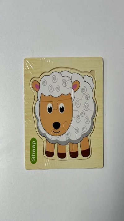 پازل چوبی گوسفند