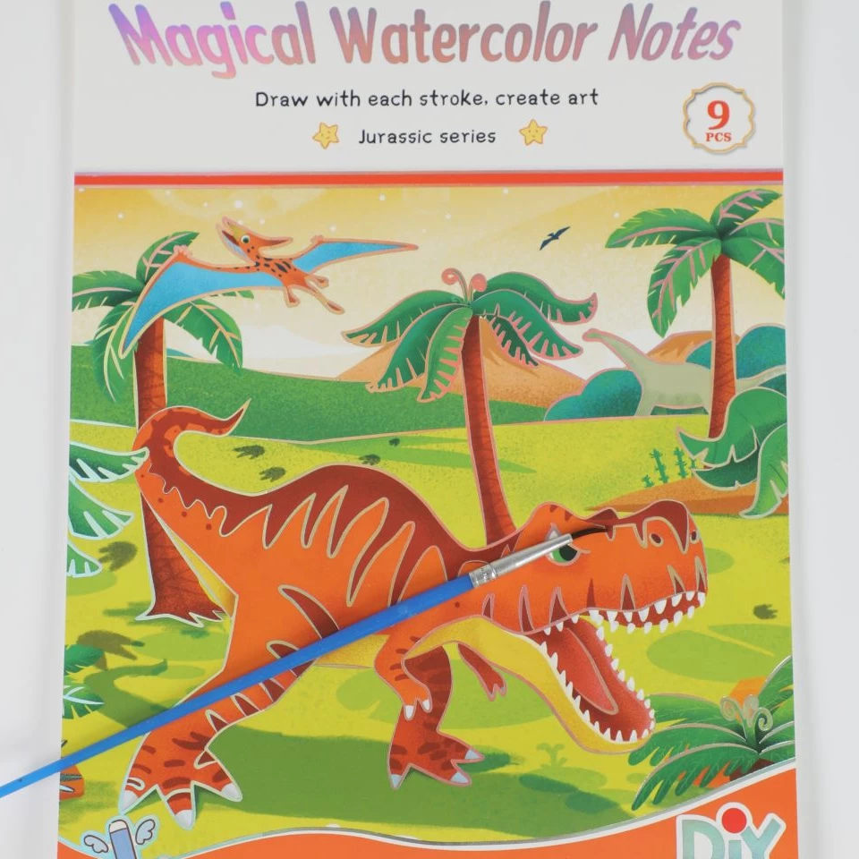 دفتر آبرنگی بزرگ دایناسور