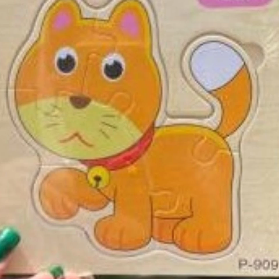 پازل چوبی گربه